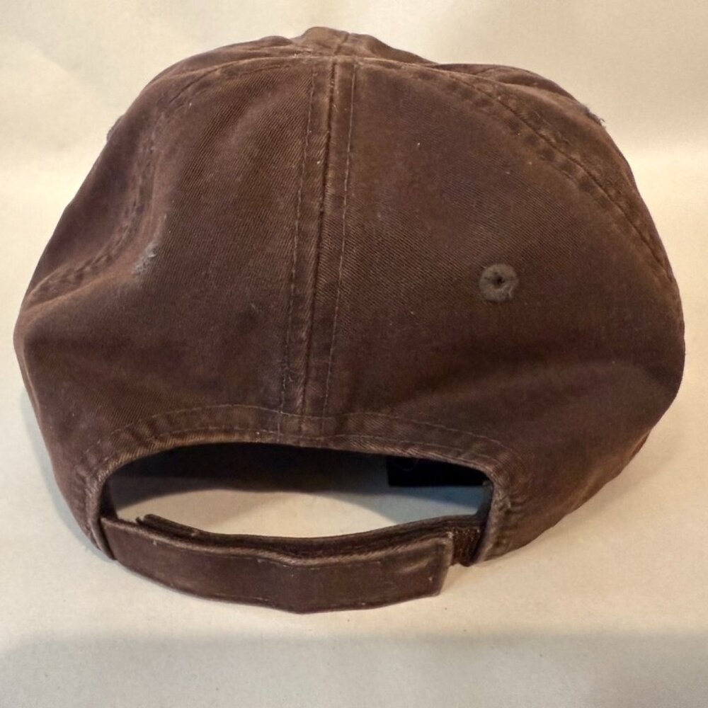 BALENCIAGA Logo Black/Gray Distressed Finish Baseball Cap Size M O/S - Picture 3 of 5